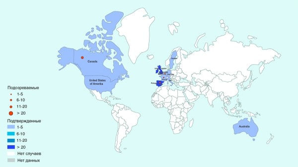
			ВОЗ бьет тревогу: в мире наблюдается рост заражений оспой обезьян		